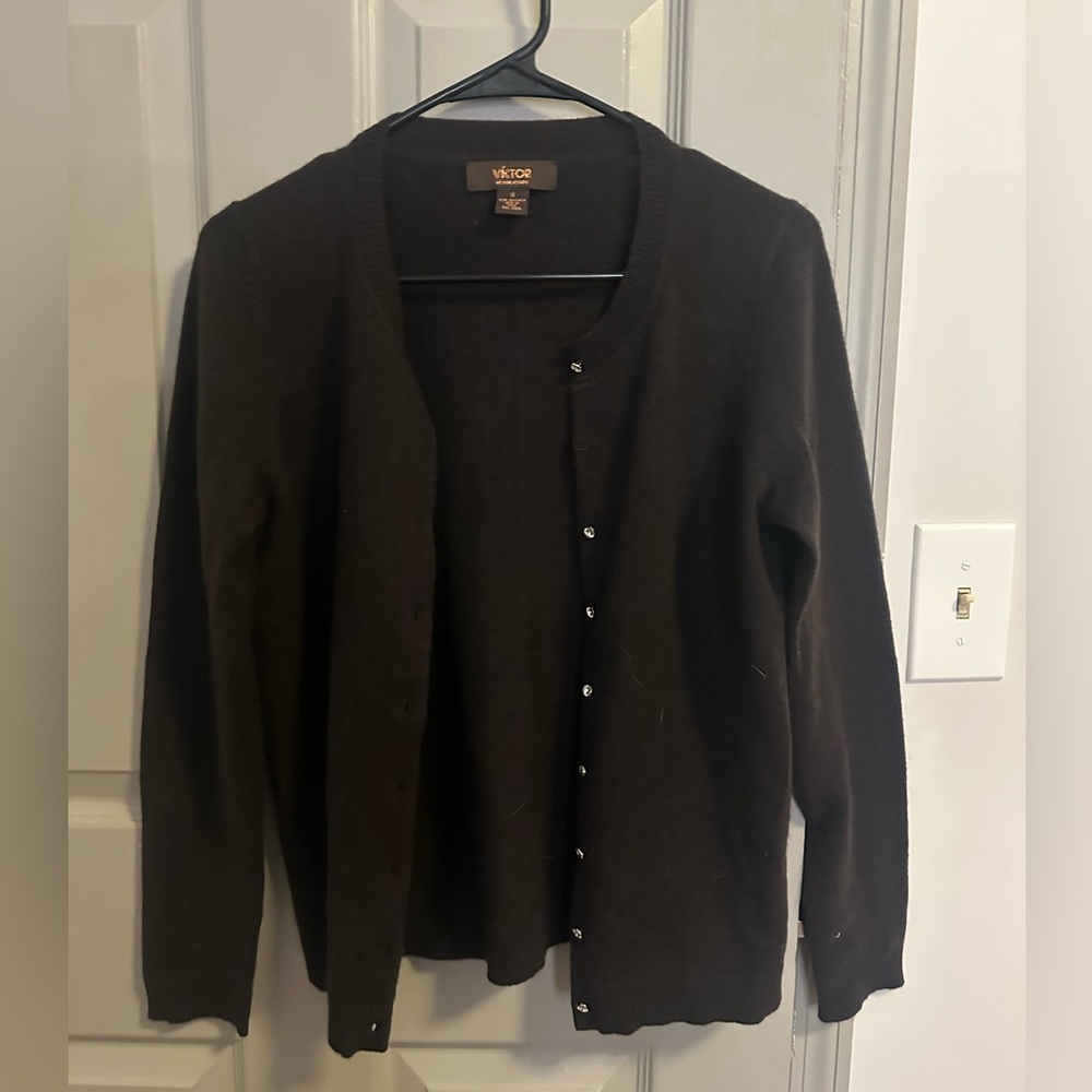 100% Cashmere Cardigan Sweater